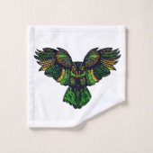 Le majestic Emerald Owl (Gant de toilette)