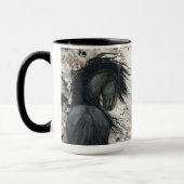 Le majestueux cheval friésien par Bihrle Mug (Gauche)