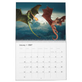 Le majestueux Dragon N'Importe Quel Calendrier D'I (Jan 2027)