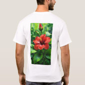 Le majestueux Dragon Respirant Feu T-Shirt Design. (Dos)