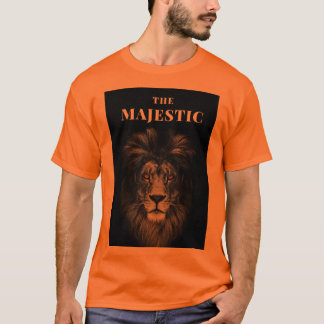 Le Majestueux Lion Graphique Audacieux T-Shirt pou