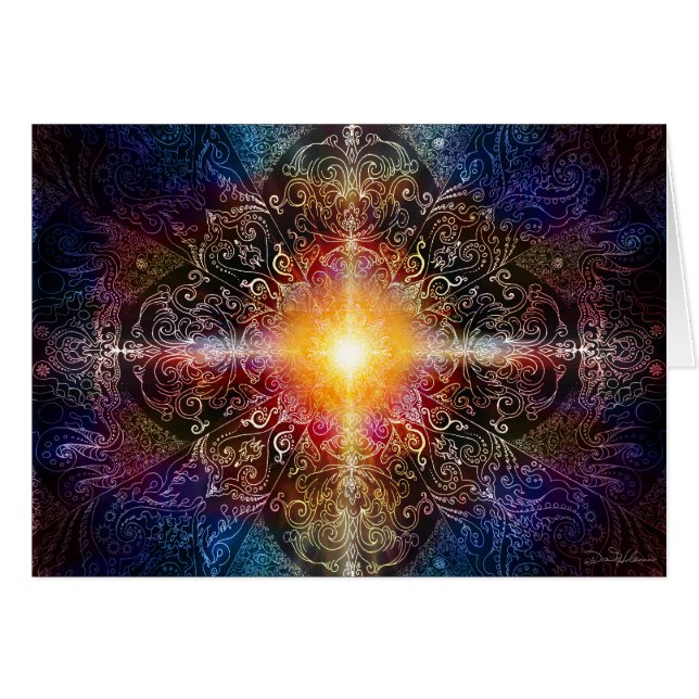 Le mandala de coeur colore 1 (Devant horizontal)