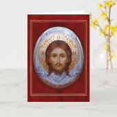 LE MANDYLION SAINT - carte d'icône (Fleur jaune)