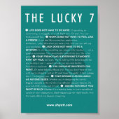 Le manifeste Lucky 7 - affiche 5x7 (Devant)