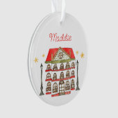 Le manoir - Ornement acrylique personnalisable (devant)