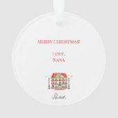 Le manoir - Ornement acrylique personnalisable (dos)