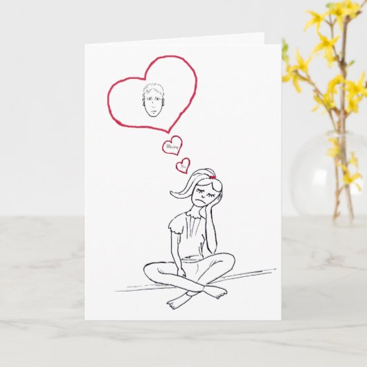 Le manquant carte (Fleur jaune)