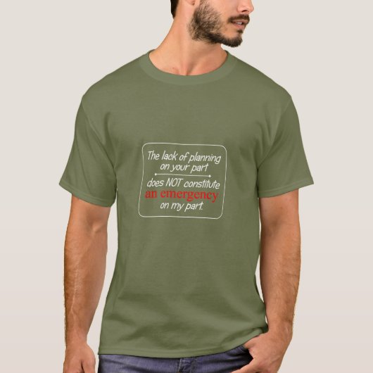 Le manque du T-shirt des hommes de planification… (Devant)
