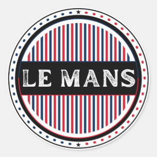 Le Mans City Pride Embleem – Franse identiteit Ronde Sticker
