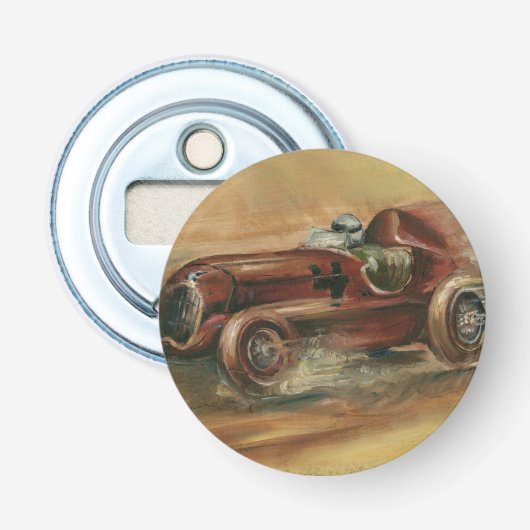 Le Mans Racecar van Ethan Harper Button Flesopener (Voorkant)