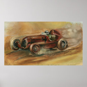 Le Mans Racecar van Ethan Harper Poster