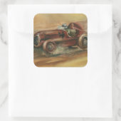 Le Mans Racecar van Ethan Harper Vierkante Sticker (Tas)