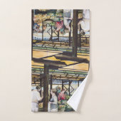 Le marché agricole de Misloc (Serviette à main)