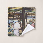 Le marché agricole de Misloc (Gant de toilette)