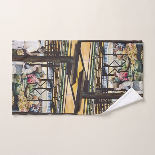 Le marché agricole de Misloc (Serviette à main)