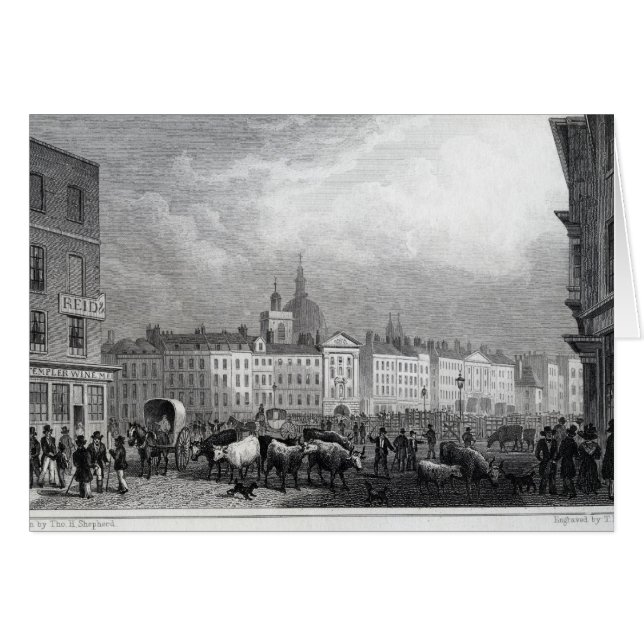 Le marché de Smithfield de la Barre (Devant horizontal)