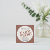 Le marché des fermiers Cartes de visite frais (Debout devant)