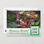 Le marché des fermiers Modèles de cartes postales (Devant / Derrière)