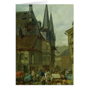 Le marché en Wernigerode, 1861