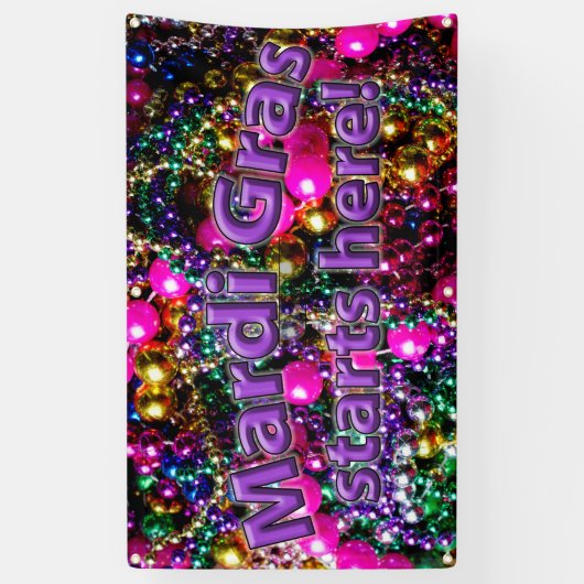 Le mardi gras commence ICI ! BANNIÈRE (Vertical)