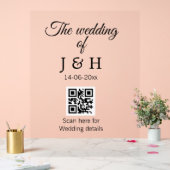 Le mariage d'ajouter le nom de couple QR code scan (Mariage)