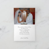 le mariage de jf vous remercient des cartes (Intérieur)