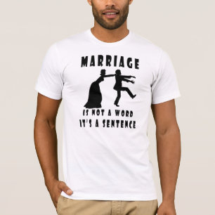 Le mariage n'est pas un mot, il est un T-shirt de