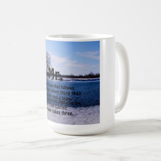 LE "MARIAGE PREND" LA TASSE TROIS (DE M.) (Devant droit)