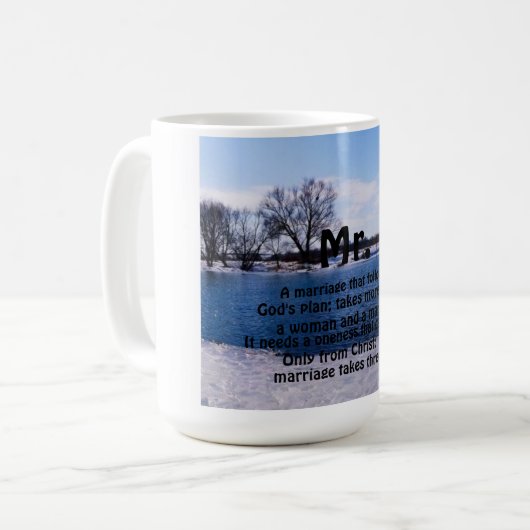 LE "MARIAGE PREND" LA TASSE TROIS (DE M.) (Devant gauche)