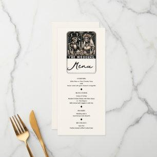 LE MARIAGE Tarot Squelettes Mariée & Mari Menu