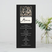 LE MARIAGE Tarot Squelettes Mariée & Marié Menu (Debout devant)