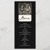LE MARIAGE Tarot Squelettes Mariée & Marié Menu (Devant)