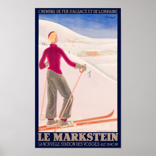 Le Markstein France Poster vintage 1930 (Devant)