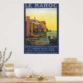 Le Maroc Vintage Travel Poster (Keuken)