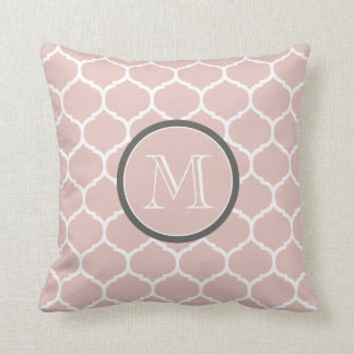 Le Marocain rougissent coussin de monogramme