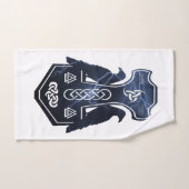 Le marteau du Thor de boulon de foudre (Serviette à main)