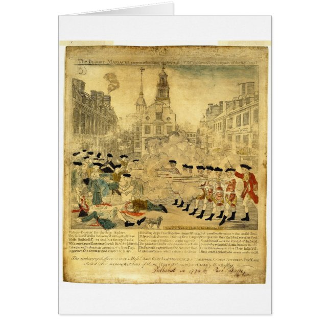 Le massacre de Boston par Paul Revere (Devant)