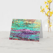 Le matin a cassé la carte de voeux (Fleur jaune)