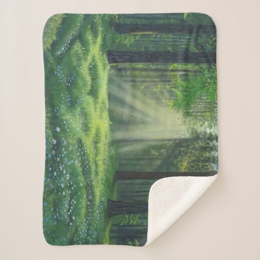 "Le matin a cassé" Petit couverture Sherpa (Devant)