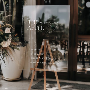 Le matin suivant   Brunch Affiche de bienvenue acr