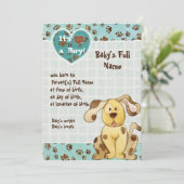 Le meilleur ami d'un garçon - Faire-part de naissa (Debout devant)