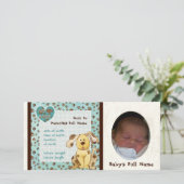 Le meilleur ami d'un garçon - Faire-part de naissa (Debout devant)