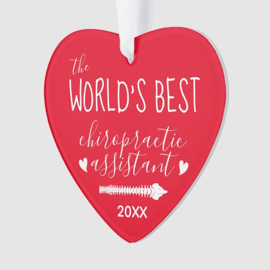 Le meilleur coeur assistant chiropratique du monde (devant)