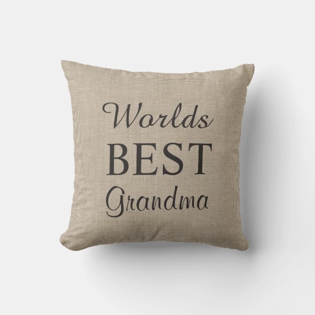 Le meilleur coussin de grand-maman des mondes sur (Recto)