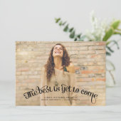 Le meilleur est encore à venir Faire-part de diplô (Debout devant)