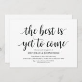 Le meilleur est encore à venir, invitations de la (Devant / Derrière)