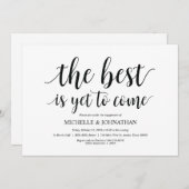 Le meilleur est encore à venir, invitations de la (Devant / Derrière)