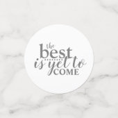 Le meilleur est encore à venir Table Confetti (Petit recto)