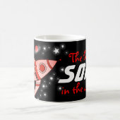 "Le meilleur fils de l'univers" mug rouge noir (Centre)