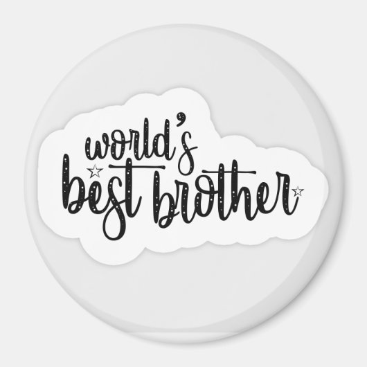 Le meilleur frère du monde Magnet Gift (Devant)